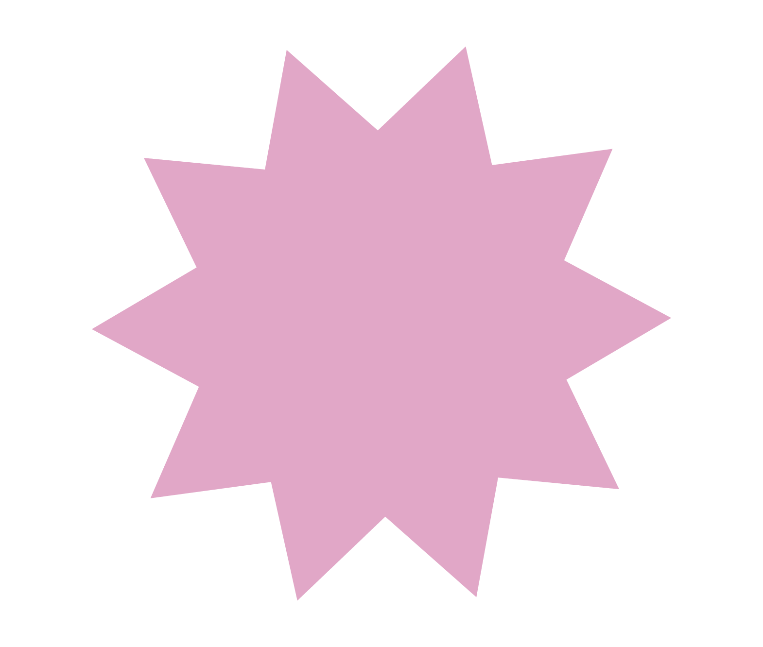 Étoile du logo Les Éclatantes