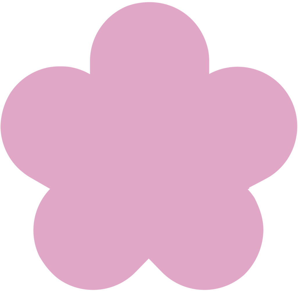 Étoile 5 branches du logo Les Éclatantes rose