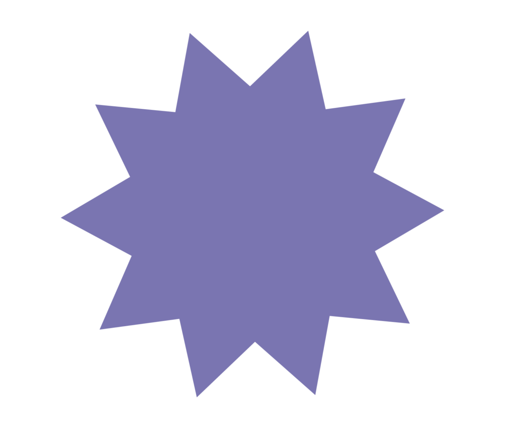 Étoile du logo Les Éclatantes violet